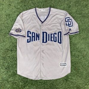 Majestic Athletic San Diego Padres Baseball Jersey Gray Grey Fernando Tatis Jr